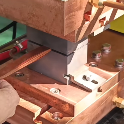 Copper flexible connector welding Copper flexible connector welding